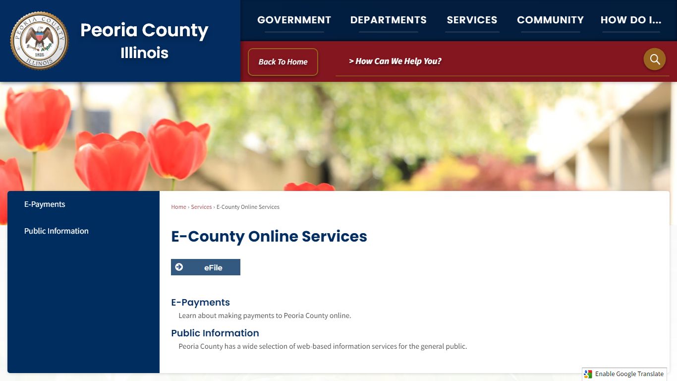 E-County Online Services | Peoria County, IL